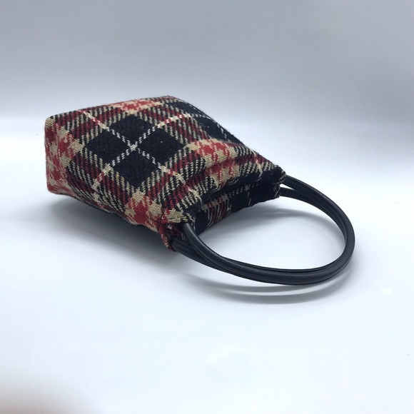 Rare Burberry Check Mini Tote/Sholder Bag - Picture 3 of 4
